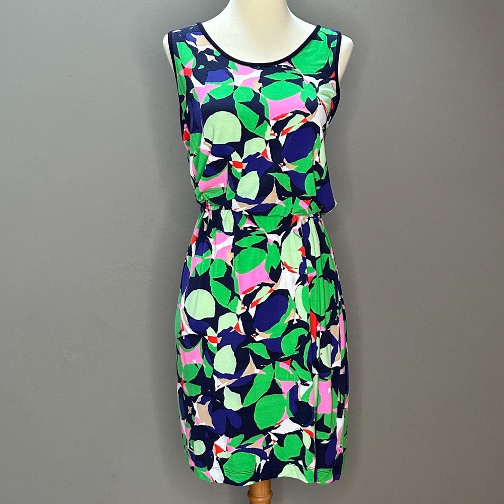 GAP colorful green navy pink soft and stretchy dress, XS. - Picture 7 of 8
